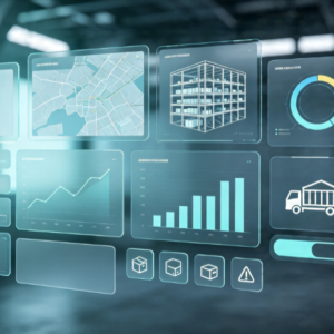 Industrial-Style PC UI Template for Warehouse Logistics & Supply Chain Data Management