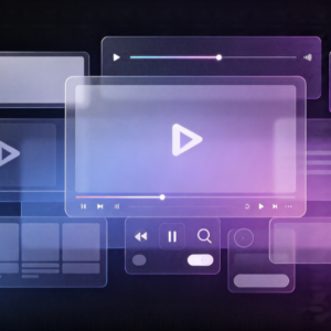 Immersive Universal Video Player / Streaming Platform Desktop UI Design Template
