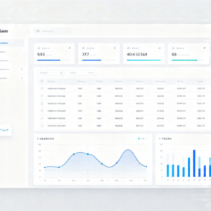 Modern Minimalist Business Backend Management System: High-Fidelity UI Templates