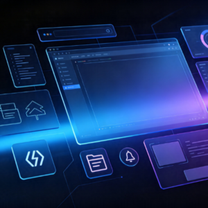 Modern Code Editor/IDE Client Software UI Template