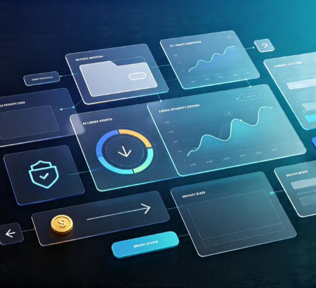 Enterprise Financial Ledger & Asset Management Dashboard UI Template (Desktop)