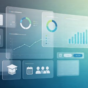 Academic Administration UI Template (Desktop) – Course Scheduling & Student Records