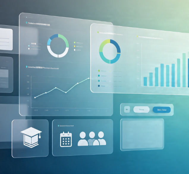 Academic Administration UI Template (Desktop) – Course Scheduling & Student Records