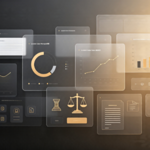 Legal Case & Contract Review System UI Template (Desktop)