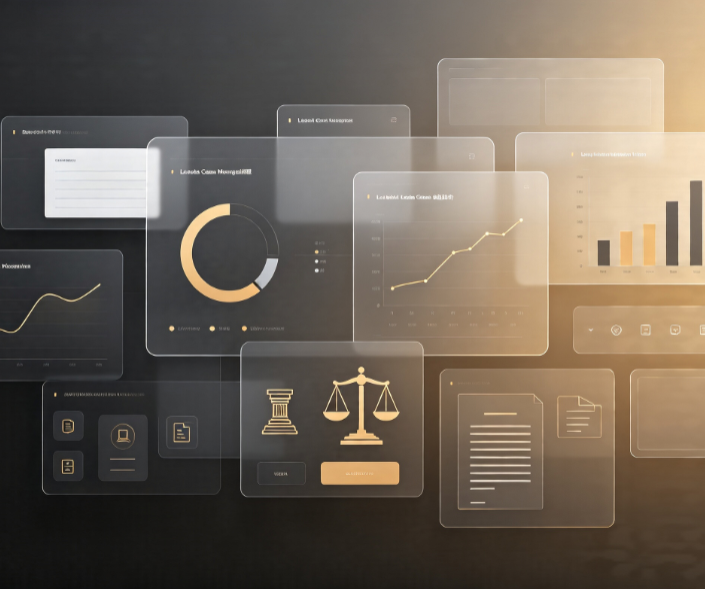 Legal Case & Contract Review System UI Template (Desktop)