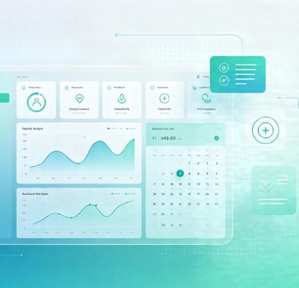 High-Fidelity Desktop UI Templates for Healthcare and General Information Systems